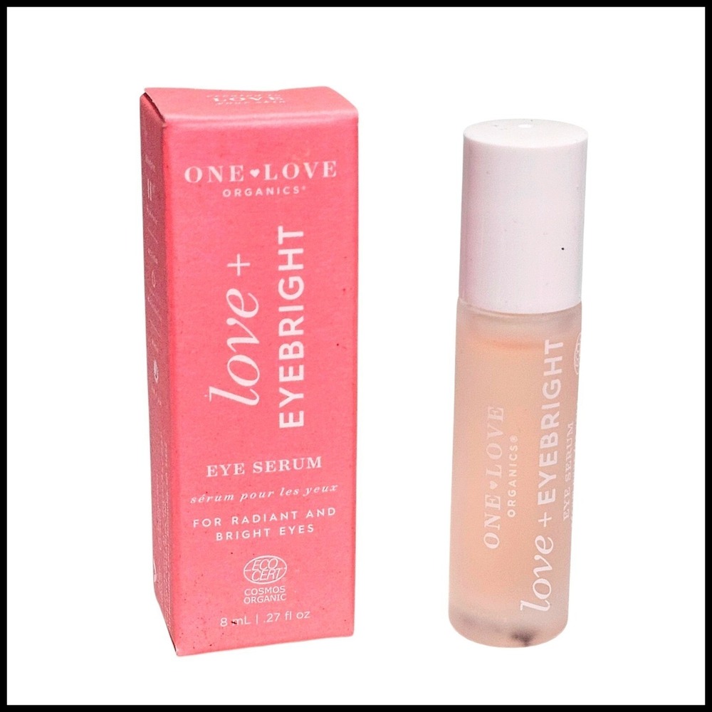 One Love Organics Love + Eyebright Eye Serum Radiant Bright Eyes .27oz Full Size
